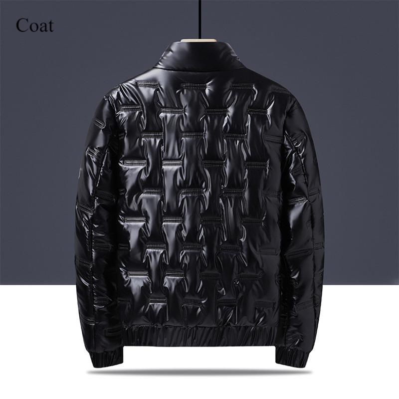 

Утолщенный теплый водонепроницаемый ветрозащитный пуховик новый зимний мужской с капюшоном черный модный холодный пальто 6XL
