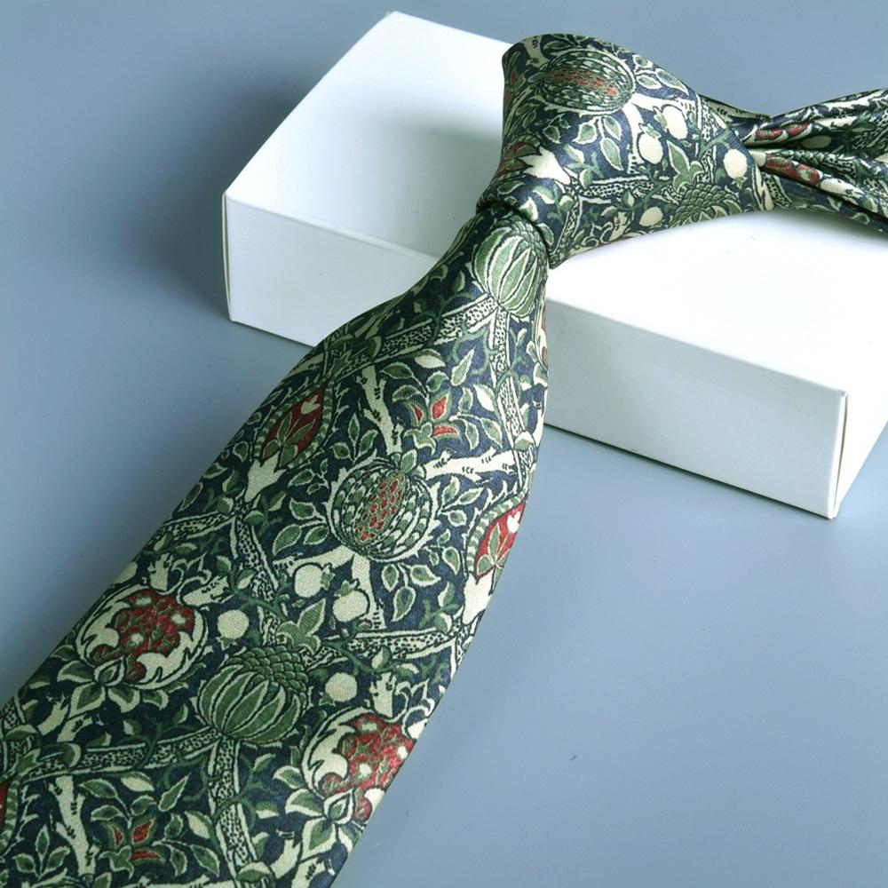

Мужской деловой галстук с крупным узором 8 см — новый стиль с ручной печатью