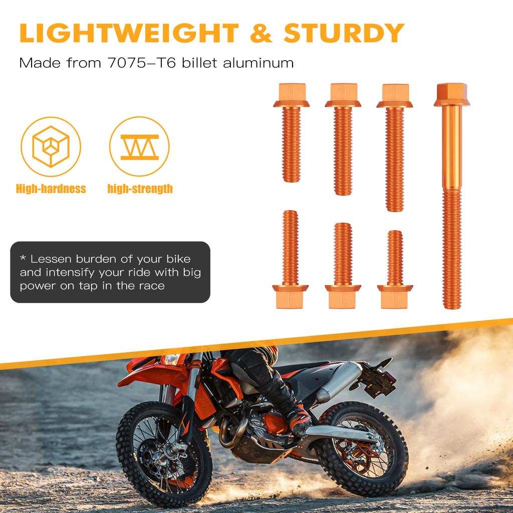 For KTM EXC 300 EXC 250 XCW 300 XCW 250 2020 2021 2022 M5 M6 Motorcycle Engine Bolts Kit Ignition Clutch Cover Screw Nuts