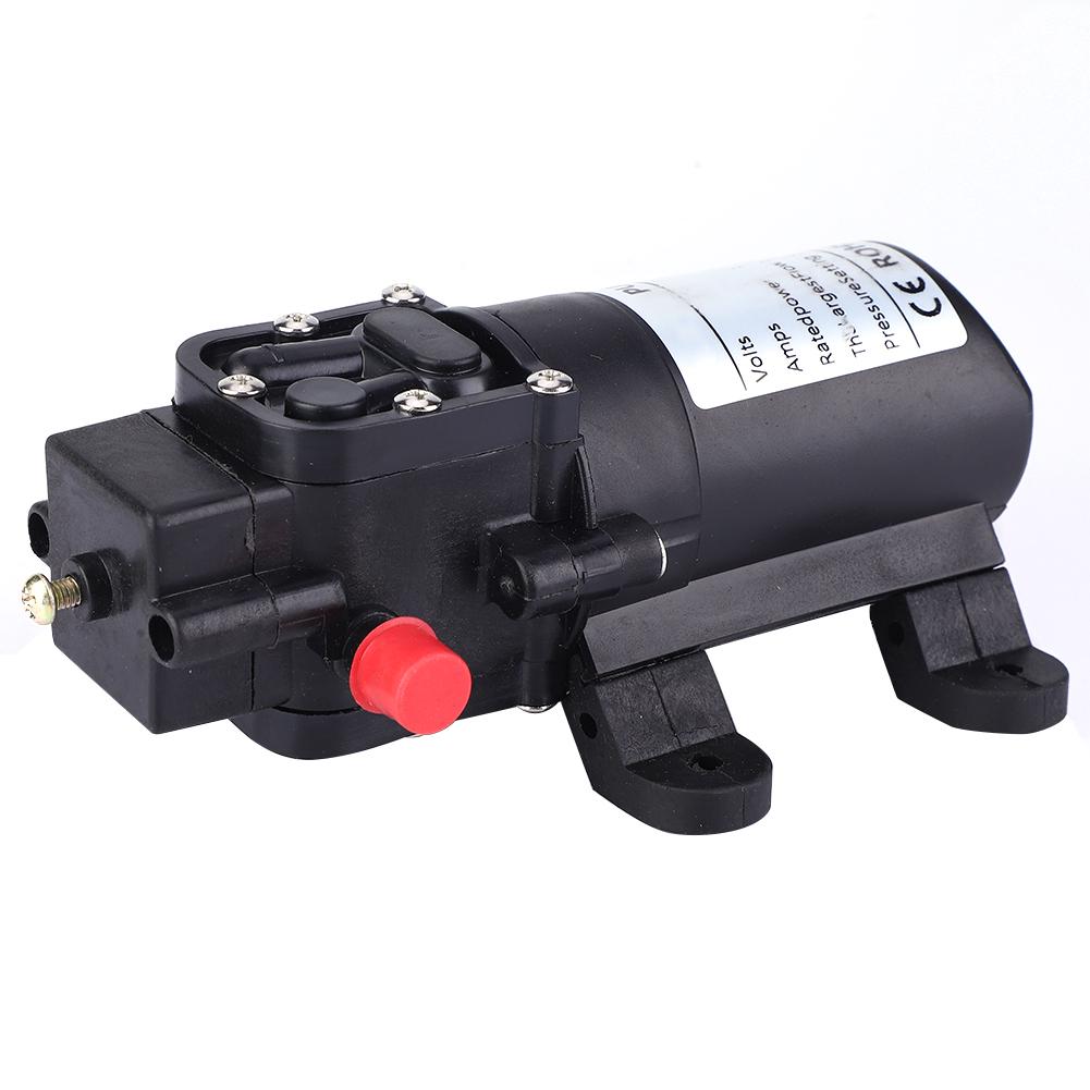 Double Side Straight Pipe Self Priming Single Suction Diaphragm Water Pump 24V 70W