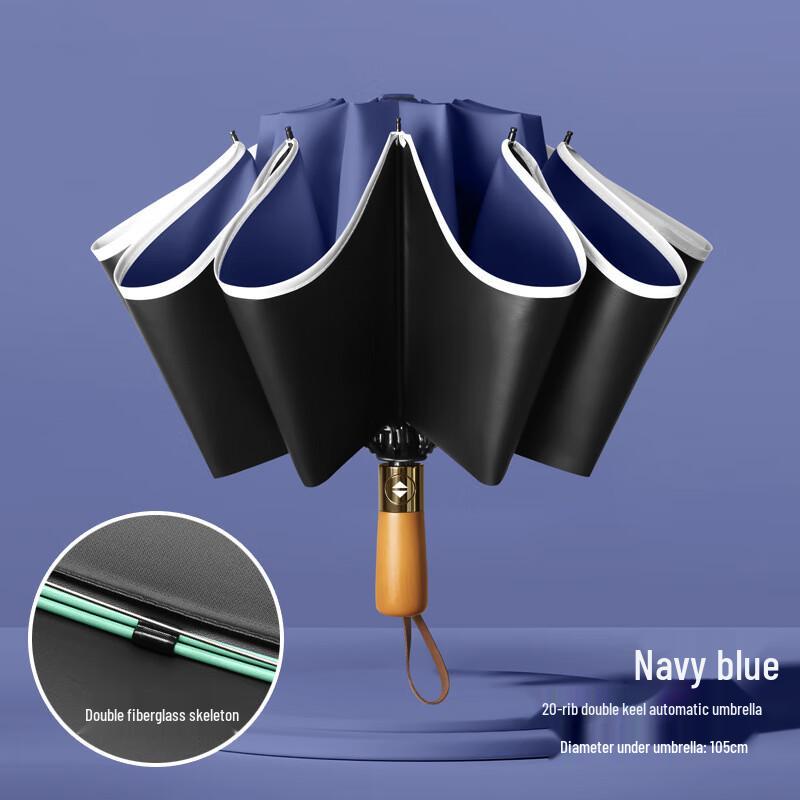 Xinyuxuan Wooden Handle Inverted Folding Umbrella