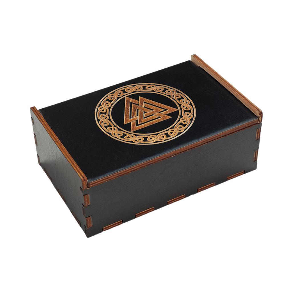 Spiel Tarots Karten Box Astrologie Schmuckstücke Box Holz Tarots Karten Lagerung Fall Container für Wahrsagen Hexen