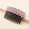 2026 New Korean Rhinestone Comb Hair Clip Broken Hair Artifact Shiny Invisible Hair Styling Accessory Teeth Headwear Girls