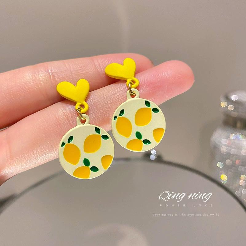Silver Needle Dongdaemun Fresh Colorful Earrings - Simple, Versatile, Luxury Studs with a High-End Sense