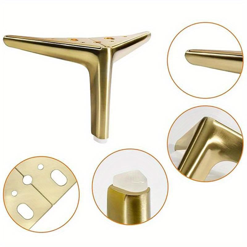 4 szt. Nogi Meblowe Zestaw Meblowy Nowoczesne Nóżki Meblowe Metalowa Noga Stołu