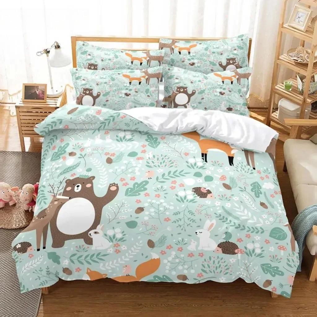 Cartoon Children Bedding Set Duvet Cover Set 3d Bedding Digital Printing Bed Linen Queen Size Bedding Set Fashion Design