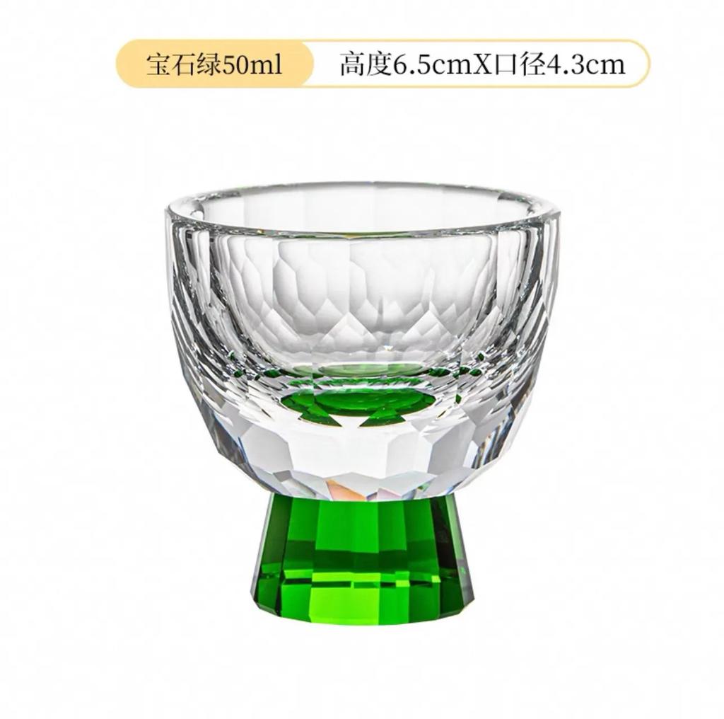 Handmade Carved Crystal Glass Whisky Glasses, Household Foreign Wine Glasses, Water Glasses, Gift Collection