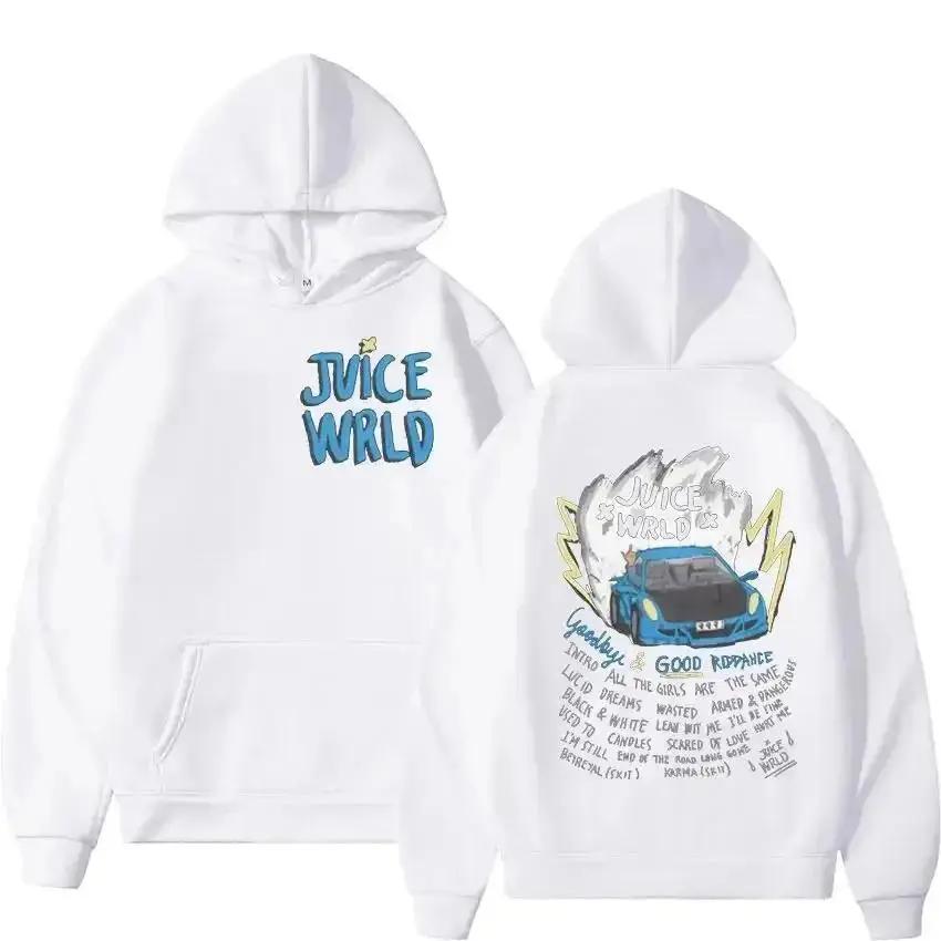 Juice WRLD Hoodies Herren Damen Kapuzenpullover Mode Hip Hop Lässig Pullover Herbst Jungen Mädchen Schwarz Streetwear Juicewrld