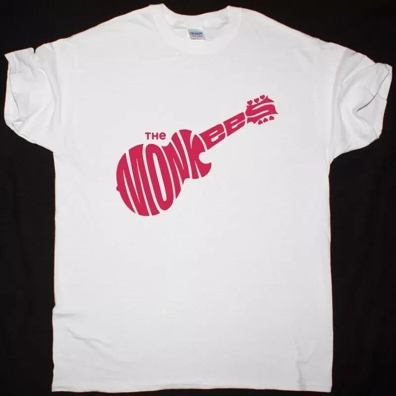 ЛОГОТИП THE MONKEES НОВАЯ БЕЛАЯ ФУТБОЛКА XXXXL