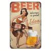 Retro Metal Tin Sign 8x12 inch Office Living Room Wall Decor