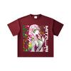 260 GSM Double Yarn 32 Count 100% Cotton Demon Slayer V102 Mitsuri Print Unisex Heavy Cotton T Shirt