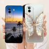 For vivo V40e 5G Case Cute Cat Cream Flower Silicone Back Cover For Vivo V 40e VIVO V40E 5G V2403 Phone Cases Bumper Fundas