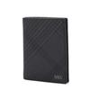 Black Check Leather Slim Wallet Dbwa2f094bk