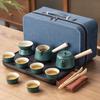 Ceramic Portable Travel Tea Set Household Gifts Business Company High-end Gifts