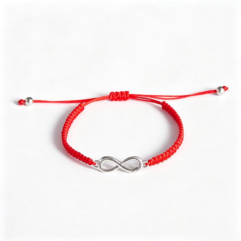 Infinity Symbol Friendship Bracelet: Handmade Woven Rope for Couples & Best Friends