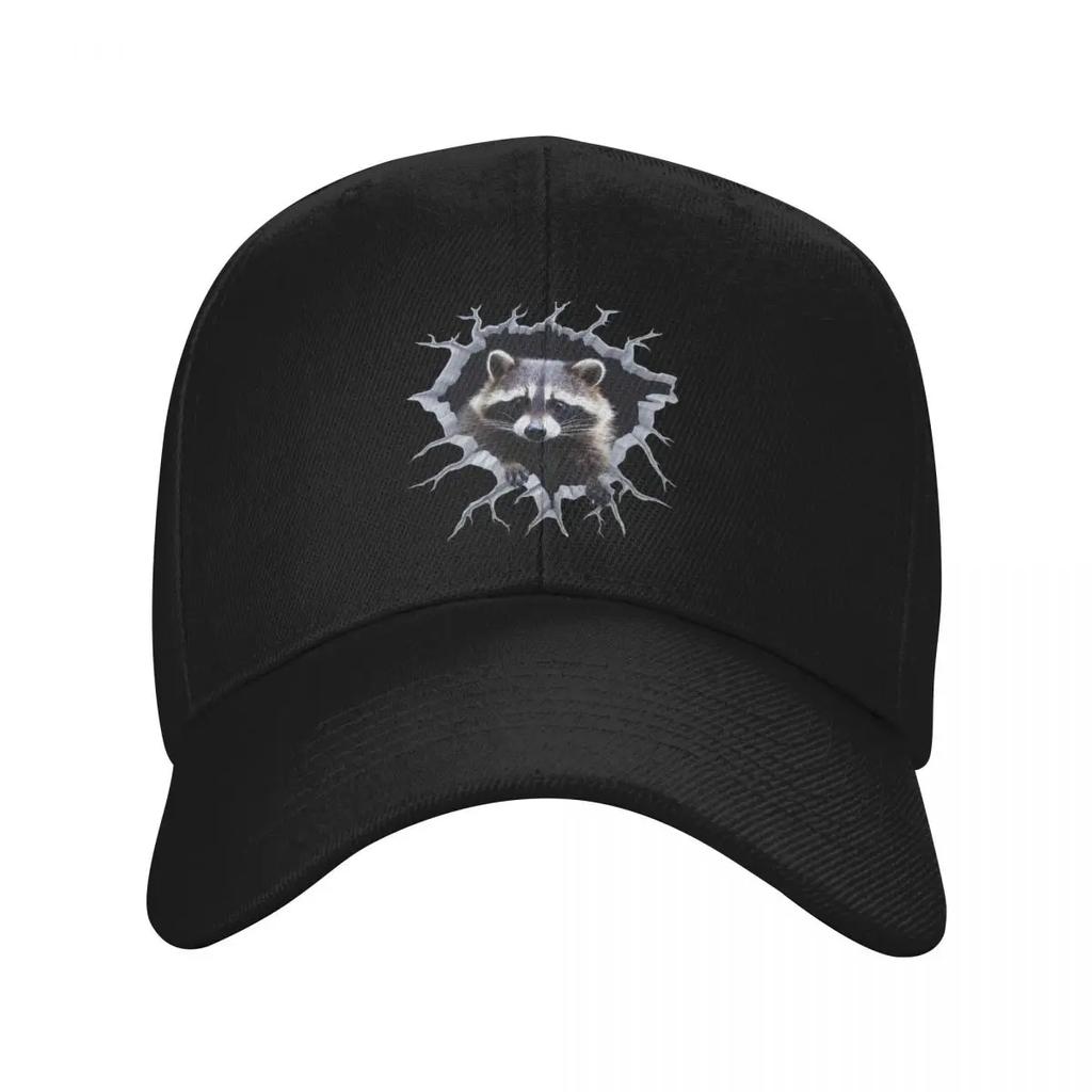 Personalized Funny Raccoon Baseball Cap Sports Women Unisexs Adjustable Dad Hat Spring Snapback Caps