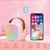 Karaoke Machine for Kids Adults, Mini Portable Bluetooth Karaoke Speaker with 2 Wireless Microphone and Lights, Birthday Gifts for Girls Ages 4, 5,