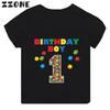 Master Builder Blocks Building Print Funny Boys Clothes 1 2 3 4 5 6 7 8 9 Years Happy Birthday Kids T Shirt Baby Girls T-Shirts