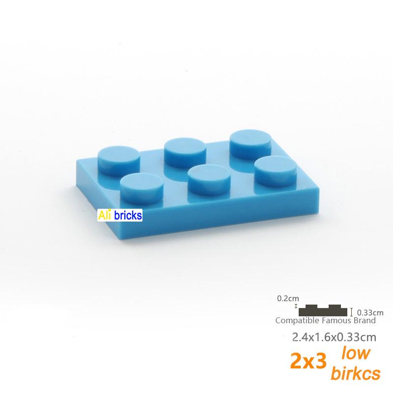 

20pcs DIY Blocks Building Bricks 2X3 Educational Assemblage Construction 3021 Thin Figure Bricks For Children Compatible Brand