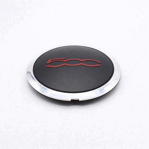 Set mit 2 Fiat 500 Radnabenkappen 68078419AC, 68078421AC, 51884863.