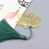 Lotus Brass Hollow Art Bookmark - Exquisite Ancient Chinese Style Gift
