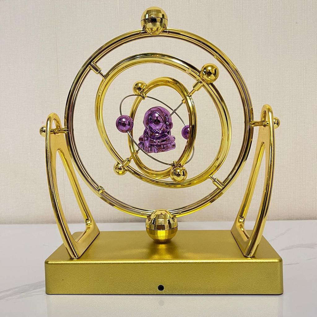Globo Celeste Orbitale Creativo Strumento per Moto Perpetuo Orbitale da Scrivania Pendolo del Caos Decorazione da Tavolo per Ufficio Ornamento per Alleviare lo Stress