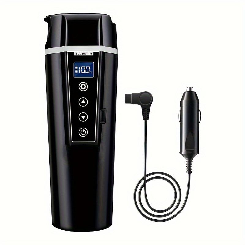 

12 В/24 В автомобильная кружка с подогревом и контролем температуры, нержавеющая электрическая чашка для воды, чайник, кофе, молоко, подогрев, принадлежности для автомобиля