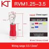 Kaisheng Round Pre-insulated Copper Terminal Lug RV1.25-3.5-4-5-6-8-10-12