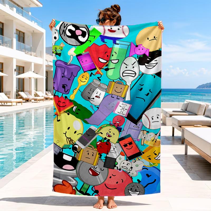 Colorful Dream Island Collage Beach Towel, Microfiber Beach Towel, Perfect For Pool, Beach, Travel, Home Decor Beach Party Fan gifts