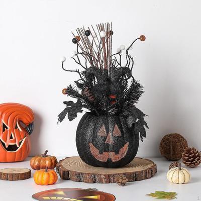 Citrouille d'Halloween Simulation Citrouilles Modèle Décor Ornement Artificiel pour Porche