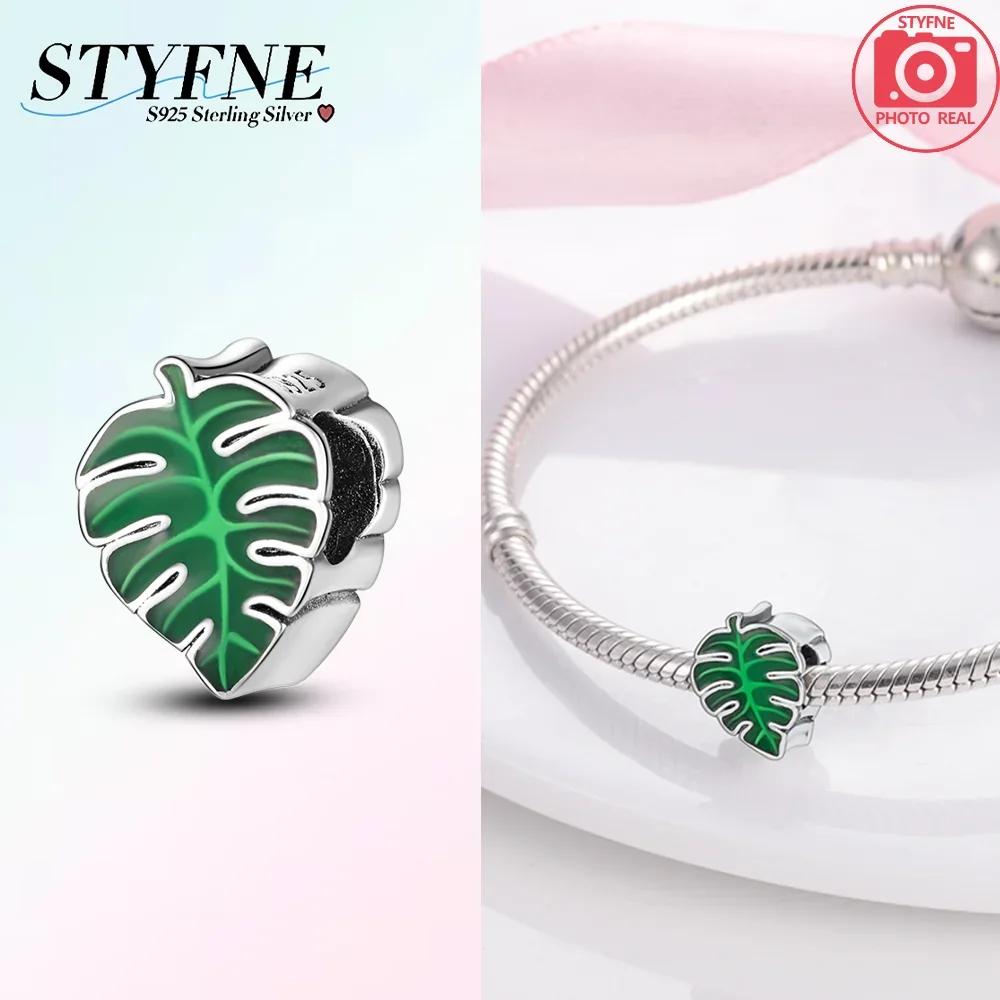 

Women Pendants Copper Green Series Tree Cactus Leaves Diy Charm Beads Fit Original Bangle Charms Bracelet Jewelry