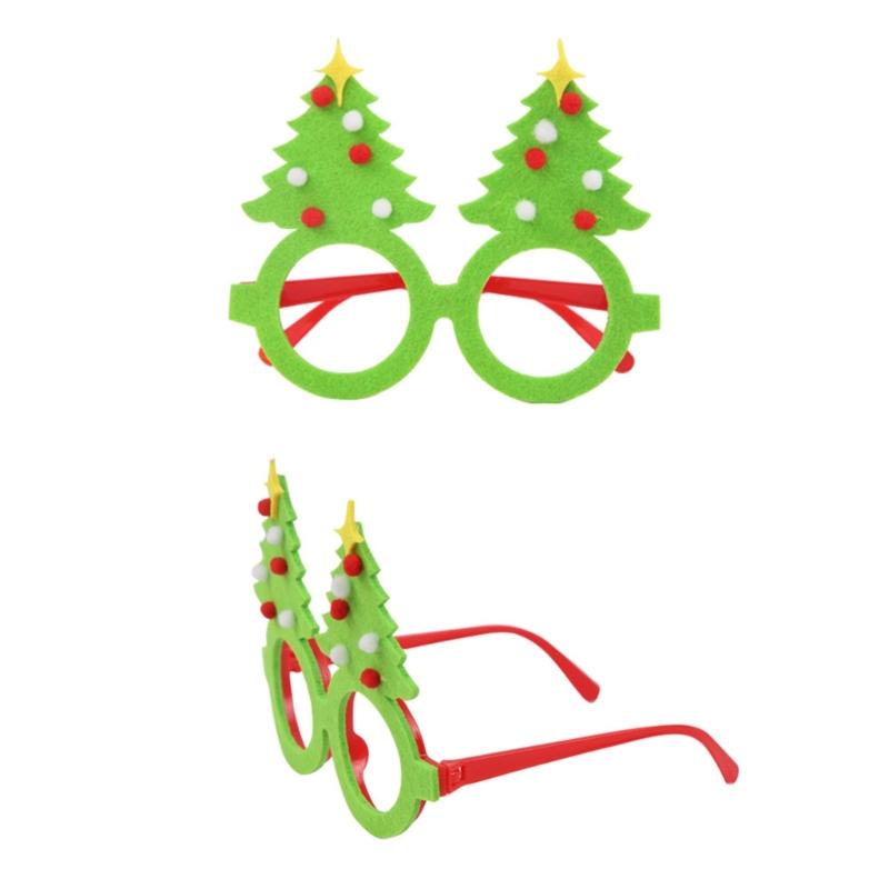 Novelties Funny Glasses,Christmas Glasses Frames Decorative Glasses Fluorescence Christmas Eyeglass Funny Christmas Glass