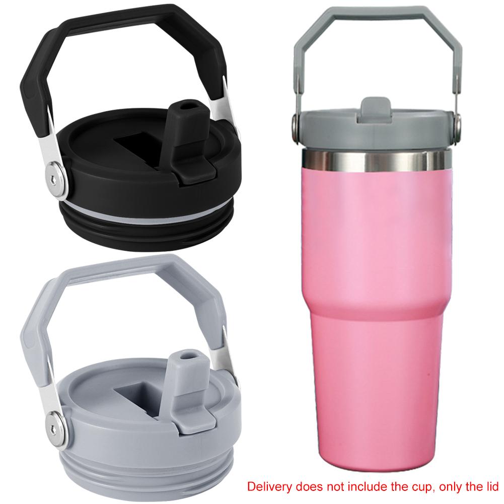 2-1KS Víčko na brčko na tumbler s rukojetí pro Stanle y 20/30/40oz Náhradní víčka na pohár na vodu Kryt na tumbler Voda Hrnek Příslušenství