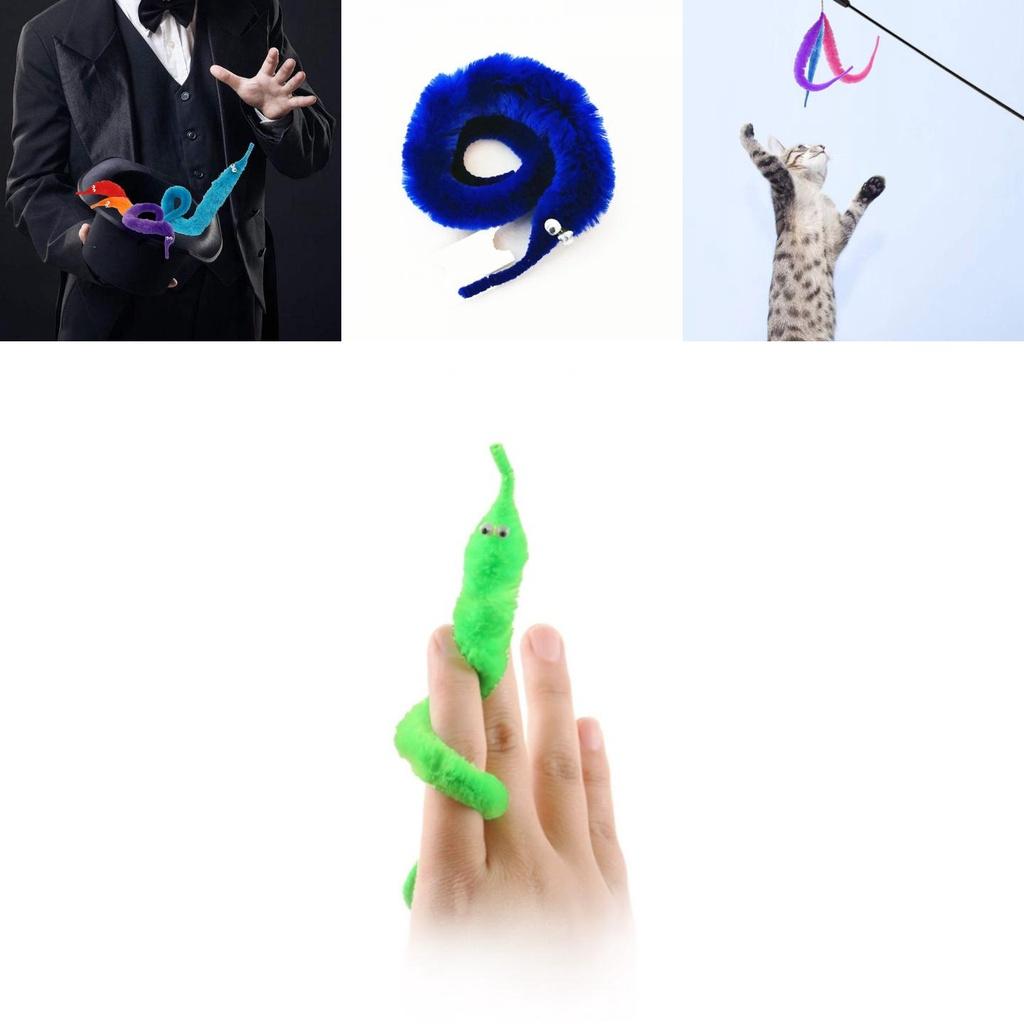 Maginis kirmėlė Twisty Smagus ir unikalus pliušinis žaislas išdaigininkams, magijos entuziastams 22,5 cm