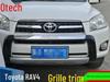 RAV4 09-12 Center Grille Air Vent Trim Bright Strip for Front Modification