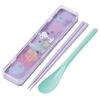 Skater Chopsticks and Spoon Set, Adult Bento Combo Set, 18cm, Silent Design, Made in Japan, Snoopy C