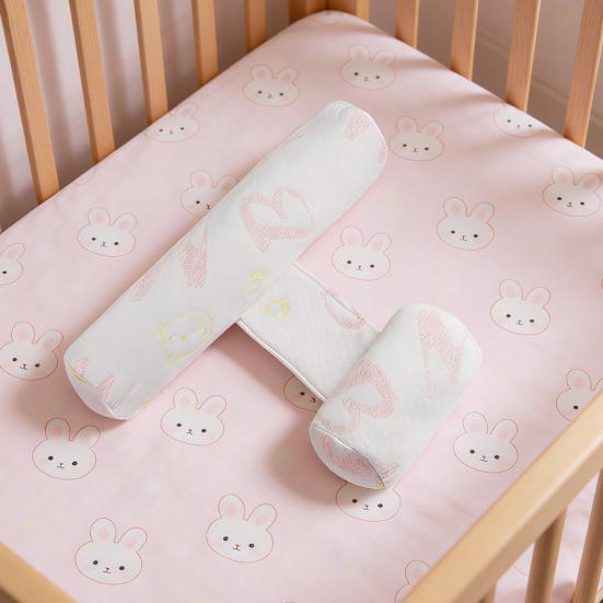 Side Sleeping Pillow High-Elastic Cotton Filling Adjustable Infant Sleep Positioner Infant Sleep Position Support