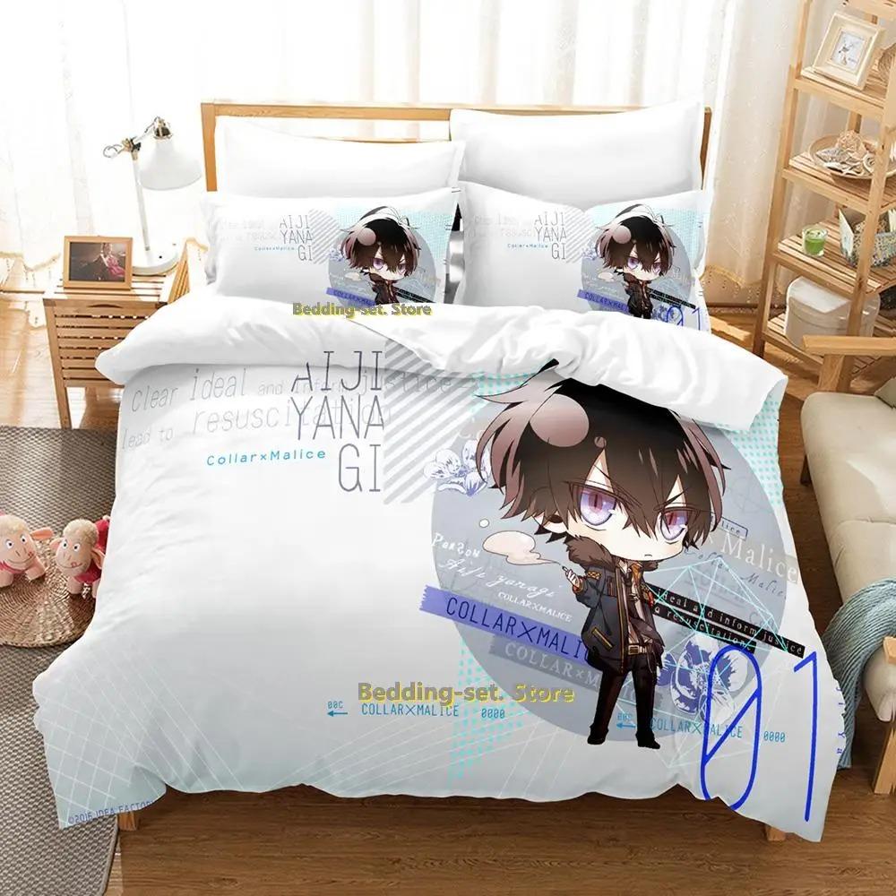 Nowy Zestaw Pościeli Collar x Malice Pojedynczy Bliźniak Pełny Queen King Size Zestaw do Łóżka Dorosły Dziecko Sypialnia Zestawy Poszewek na Kołdrę Anime lit