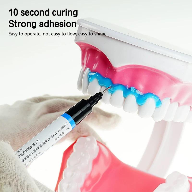 1.5G/3G Dental Barrier Resin Flexible Light-Curable Flowable Flow Light Curing Composite Resin Material Oral Filling Tools