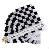 Black and White Chequered Banner Hand Waving 2Pcs