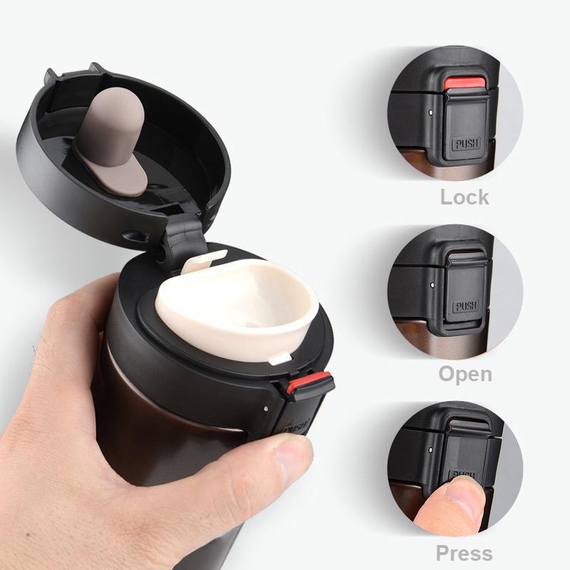 1PC Premium Travel Coffee Mug Stainless Steel Thermos Tumbler Cups Vacuum Flask Thermo Cup Water Bottle