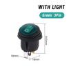 Rocker Round Switch SPST KCD1 Waterproof 2 3Pin Vehicle 6A 250VAC 10A 125VAC LED