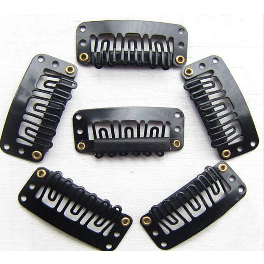 Snap Weft Clip-on Silicone Metal Comb 3.2cm Tools Wig Accessories Clips Hair Extension Hairpin