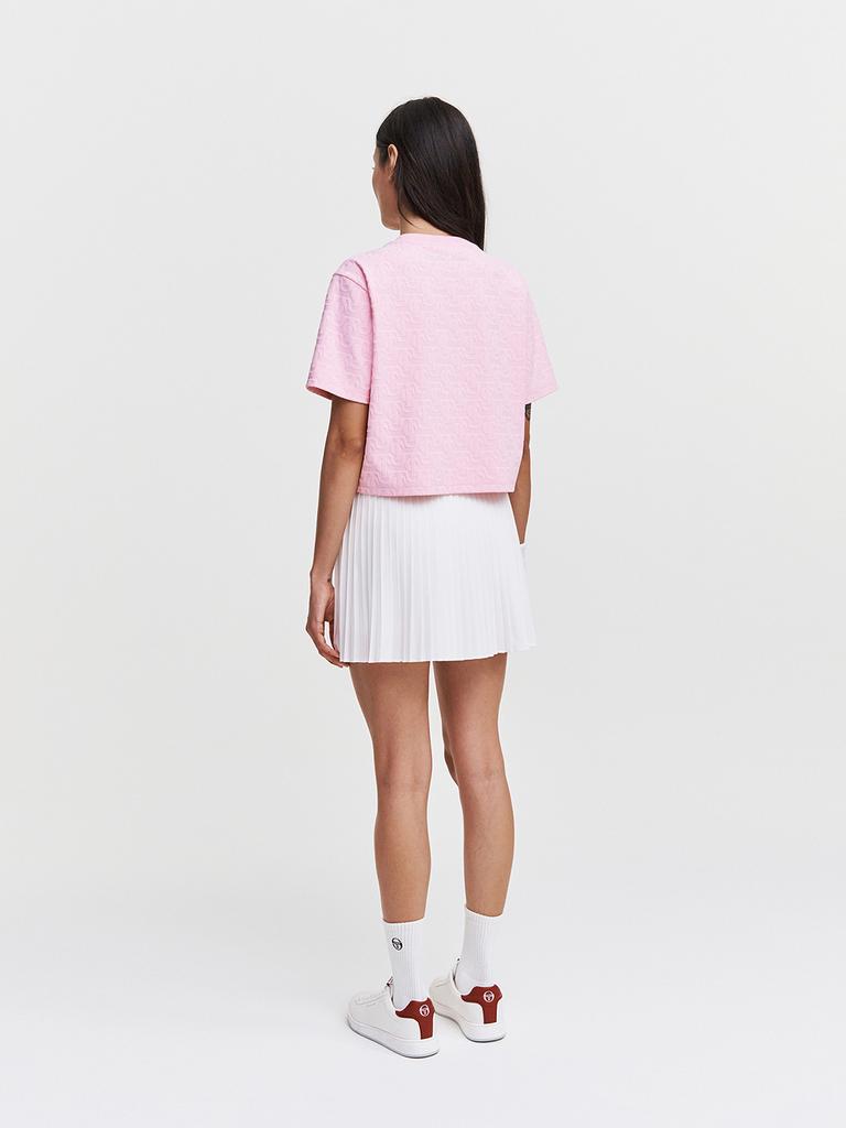SERGIO TACCHINI W Daily St Jacquard Short Sleeve Crop T-Shirt