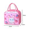 Cute 3d Cartoon Animal Pattern Thermal Lunch Box Cooler Bag Potable Insulated Bento Handbag Waterproof Picnic Food Container Bag