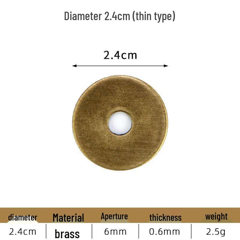 

Antique Brass Copper Flat Washer Handle Base Plate for Classical Furniture Decor