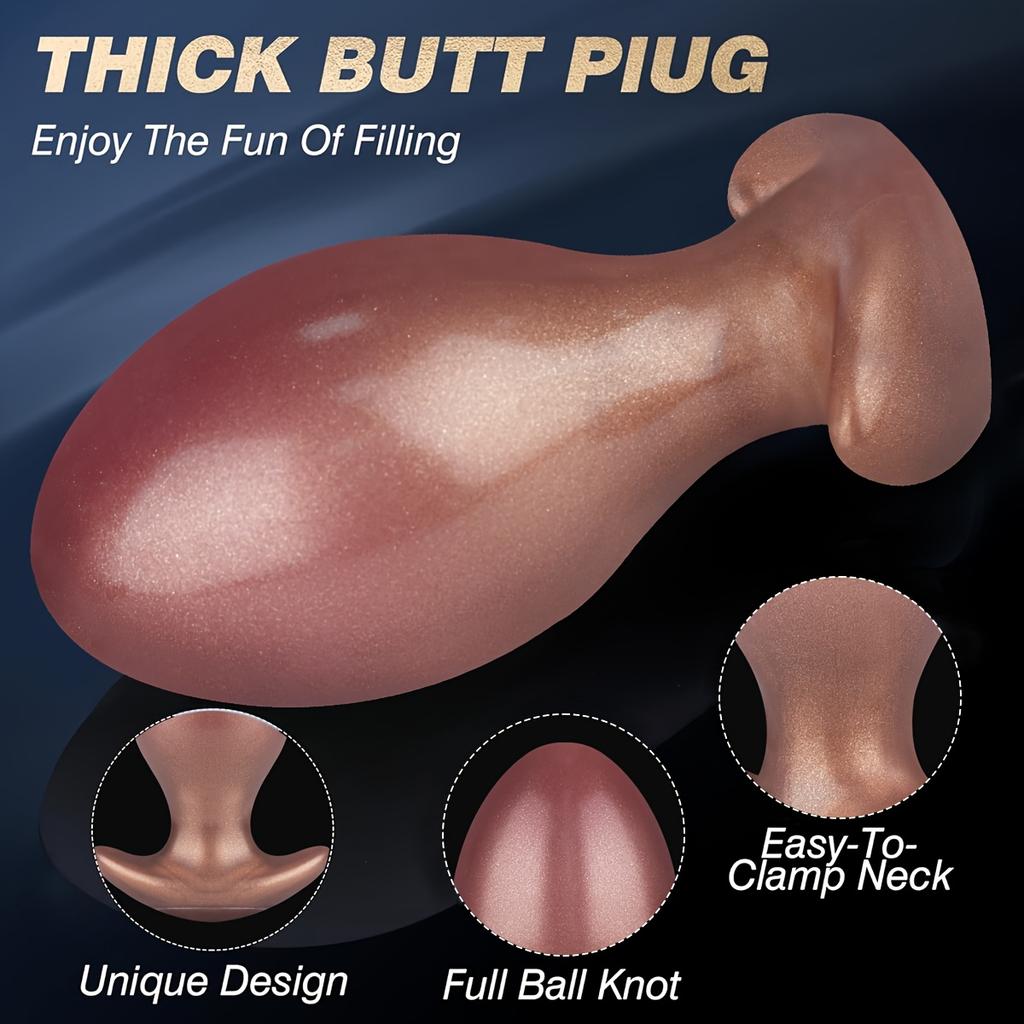 Fantasy Dragon Egg Silicone Plug, XXL Soft Liquid Silicone Design, Wearable Comfort Fit, Strong Suction Cup, Fantasy Collection