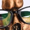 Skull Glasses Holder Sturdy Resin Rich Details Vivic Colors Skull Glasses Stand