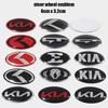 1Pc 3D Aluminium Car Steering Wheel Center Emblem Badge Sticker Decal for K2 K3 K5 KX5 GT Forte Rio Optima Sorento Accessories