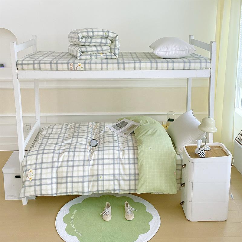 Dormitory Bed Three-piece Set Bed Sheet Quilt Cover Pillowcase Dormitory Single Bedding Complete Set